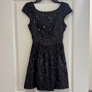 Black Sequin Dress